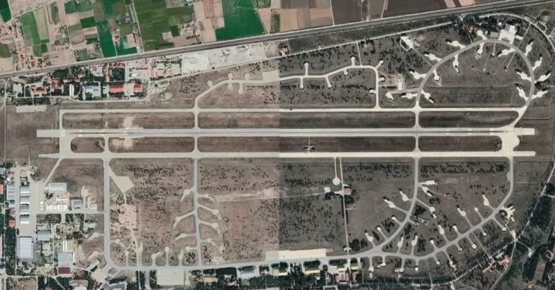 Eskişehir Hava Üssü uçak park sahası aydınlatması